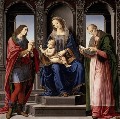 Madonna e Bambino con SS. Giuliano e Nicola da Lorenzo di Credi